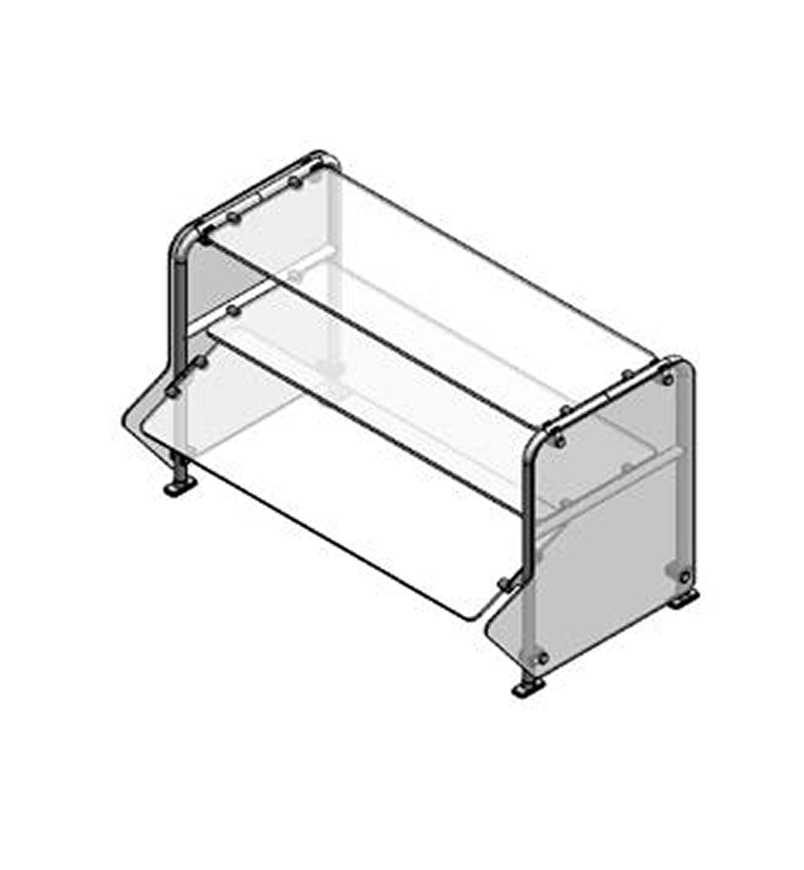 Randell - RSB-DTSSNA - Serving Line Breath Guard Bent Models